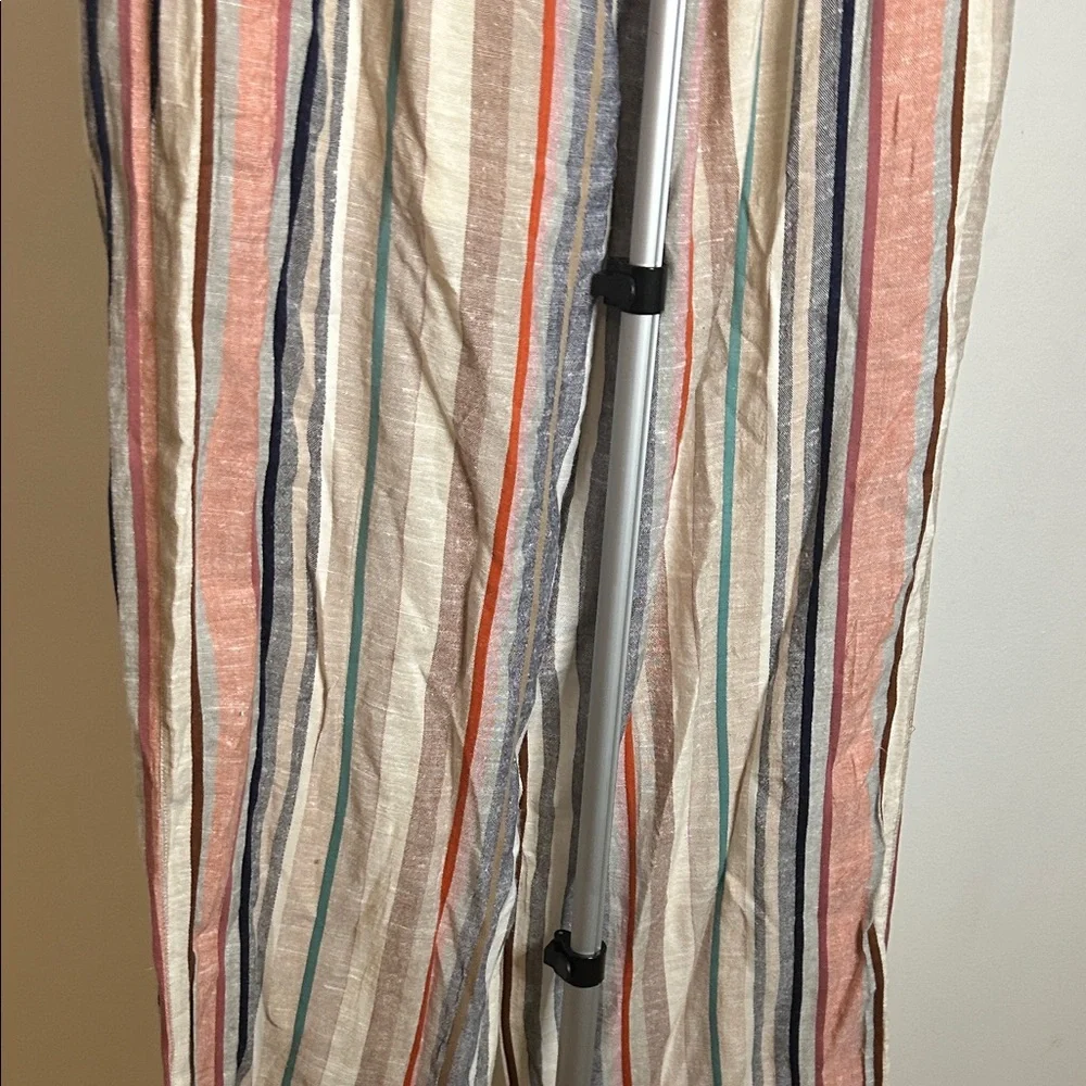 Striped Multicolor Women's Flare Pants - Picture 8 of 11